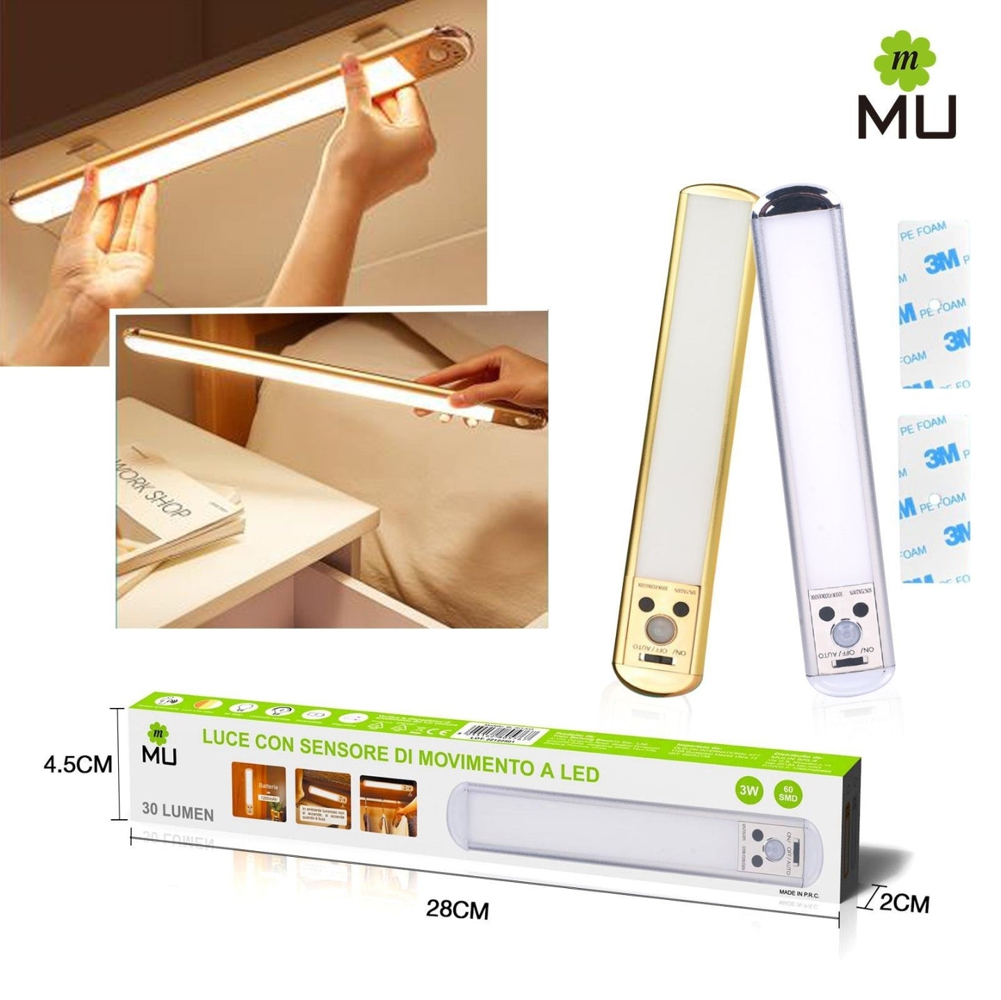 BL-SO-333 可充电 LED 灯,带运动传感器