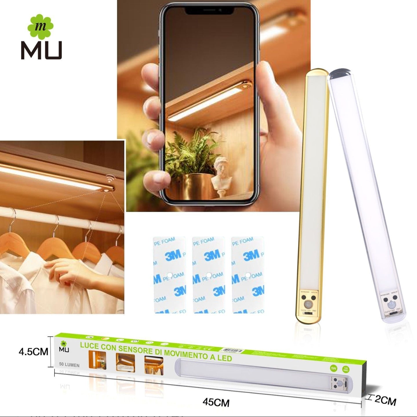 BL-SO-555 可充电 LED 灯,带运动传感器
