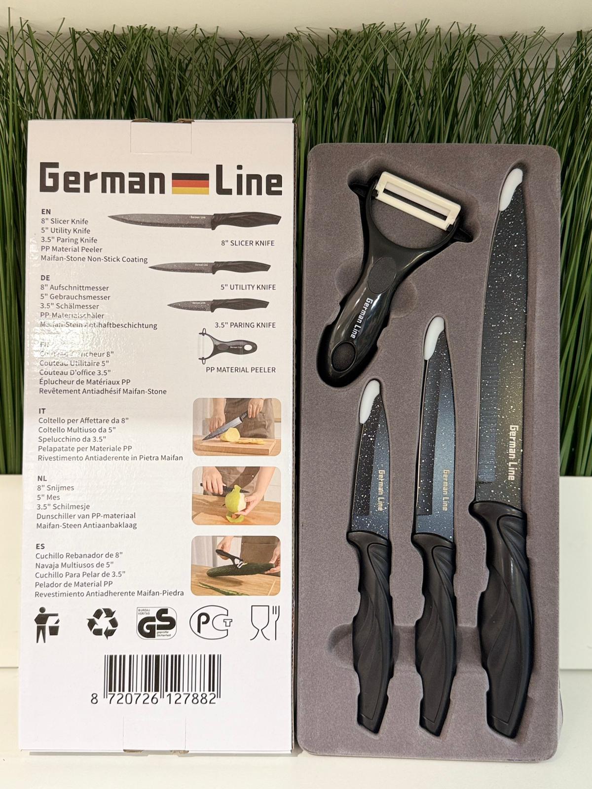 German Line GL-KI03B Set Coltello 4 Pezzi