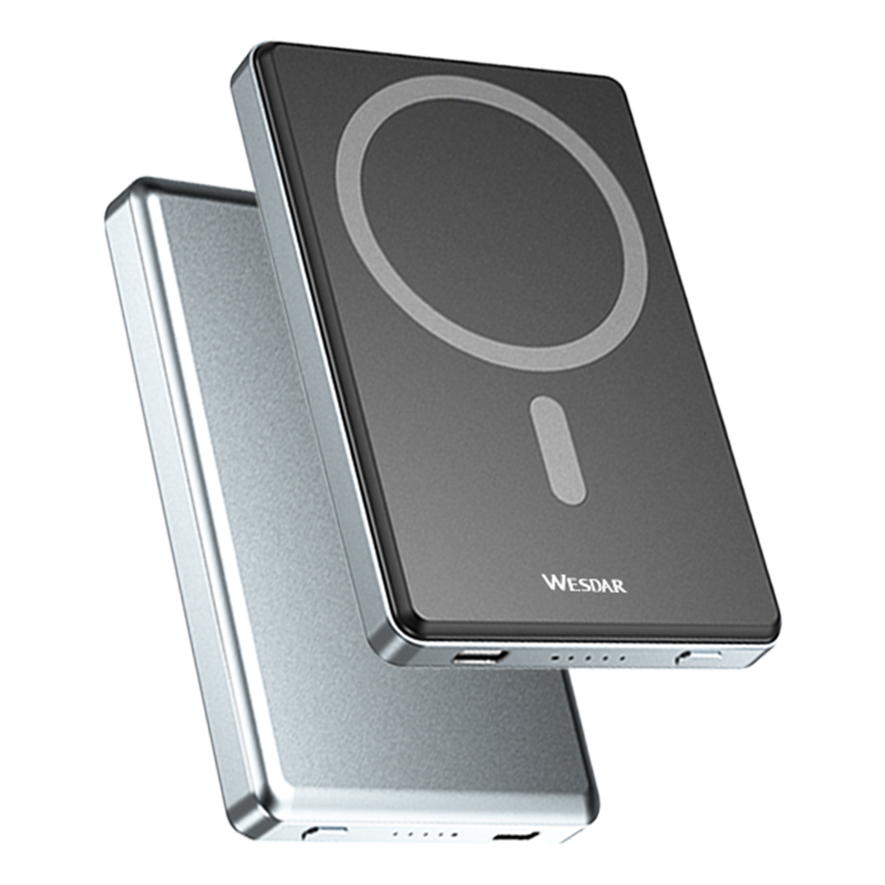 WESDAR S1095 移动电源 5000mAh,便携式磁吸