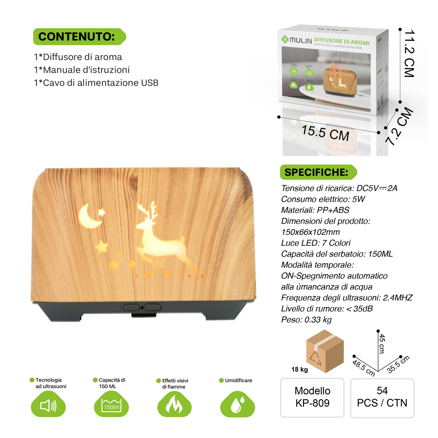 KP-809 Diffusore 150ml