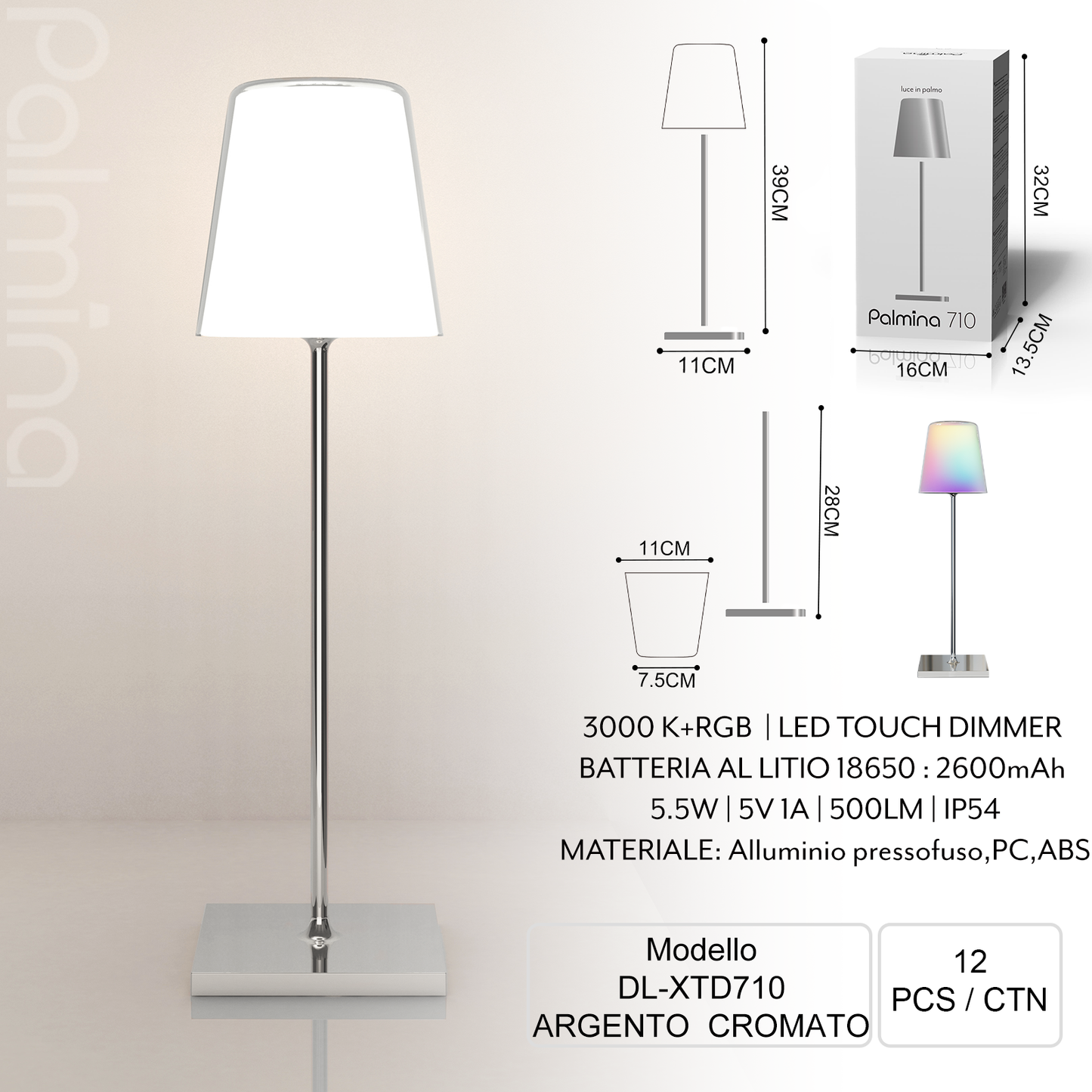 PALMINA XTD710 RGB Tischleuchte