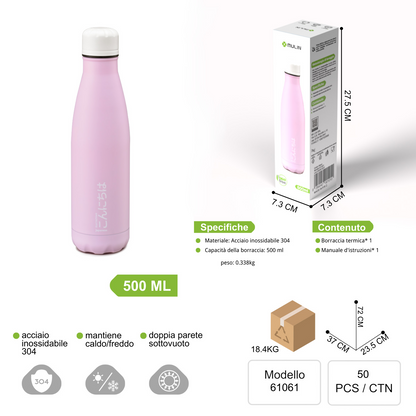 61061 Borraccia Termica 500ml con Dicitura