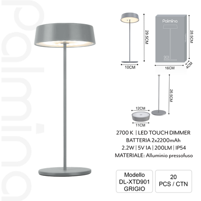 PALMINA XTD901 Magnetische Tischleuchte