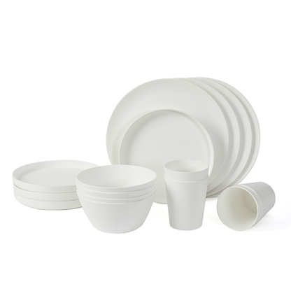 SET CENA 16PZ In Amido di Mais, Ecologico e Riutilizzabile