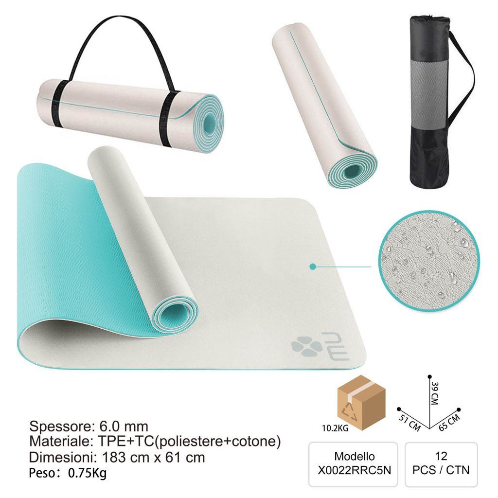 MU 6MM Tappetto da Yoga