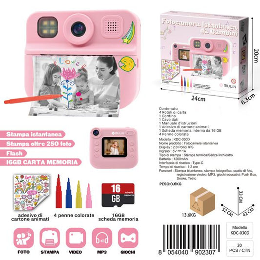 KDC-030D Fotocamera Istantenea per Bambini