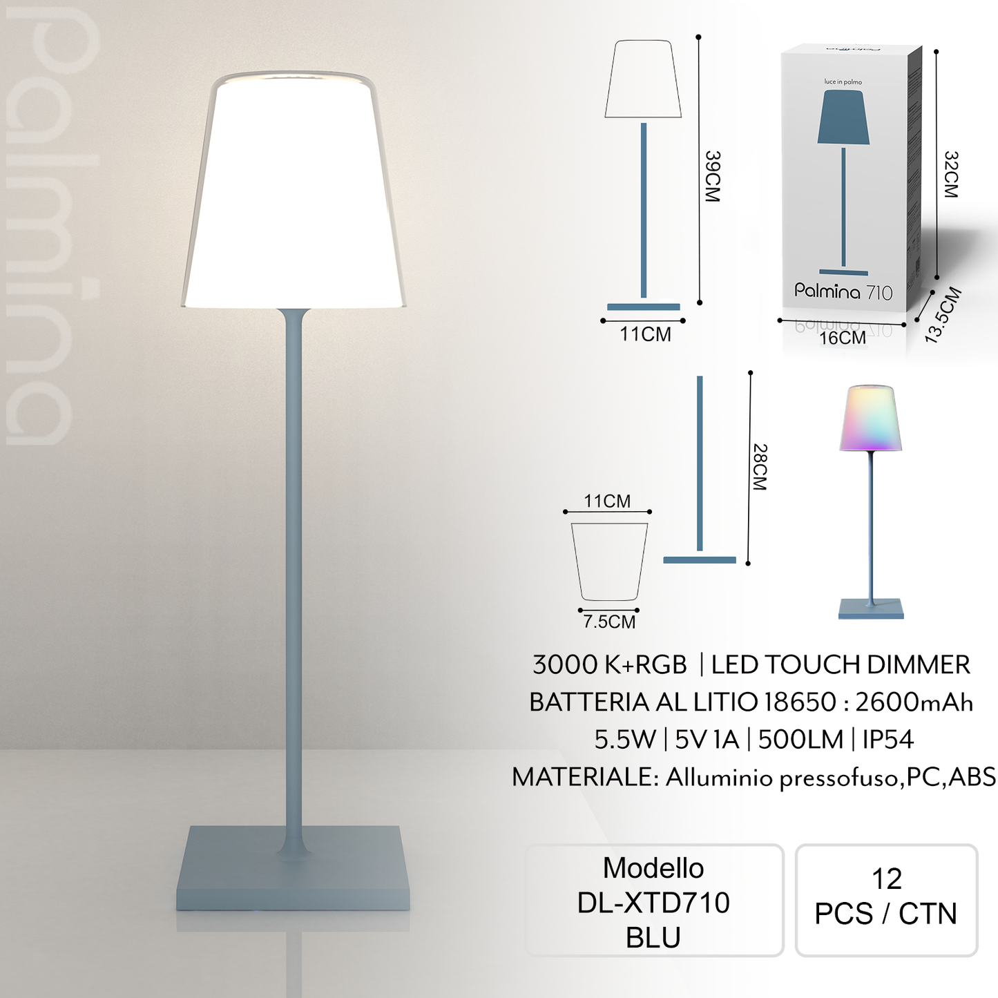 PALMINA XTD710 RGB Tischleuchte