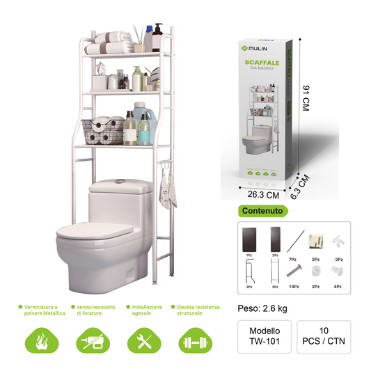 TW-101 Scaffale da Bagno