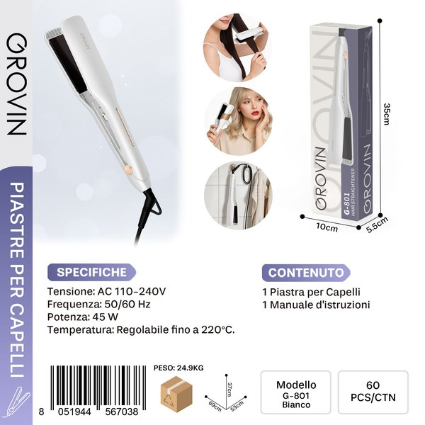 G-801 Piastra per Capelli 45w