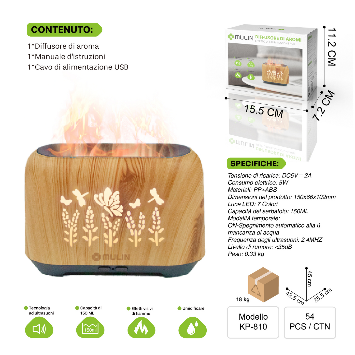 KP-810 Diffusore 150ml