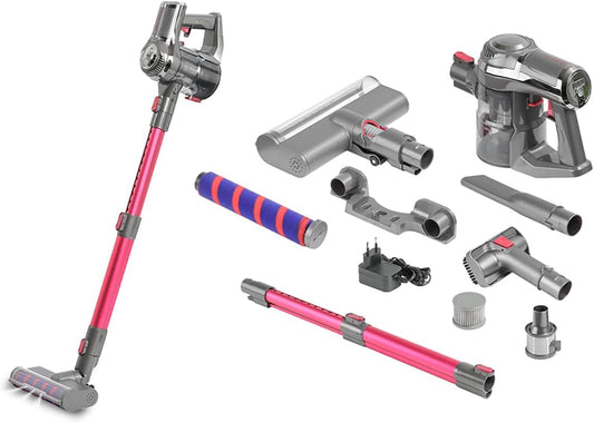 Swiss Pro+ Cordless Vacuum Cleaner - Cordless Vacuum Cleaner - 150W - Pink - 0.6L