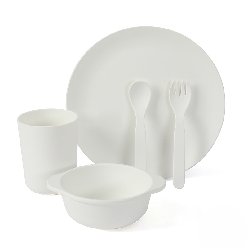 SET CENA 5PZ In Amido di Mais, Ecologico e Riutilizzabile