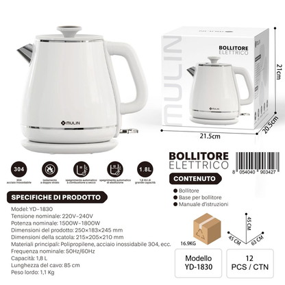YD-1830 Bollitore Elettrico 1,8 Litri