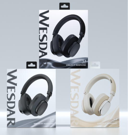 WESDAR K-285H Cuffie Bluetooth 5.4 Ricaricabile, 400mAh