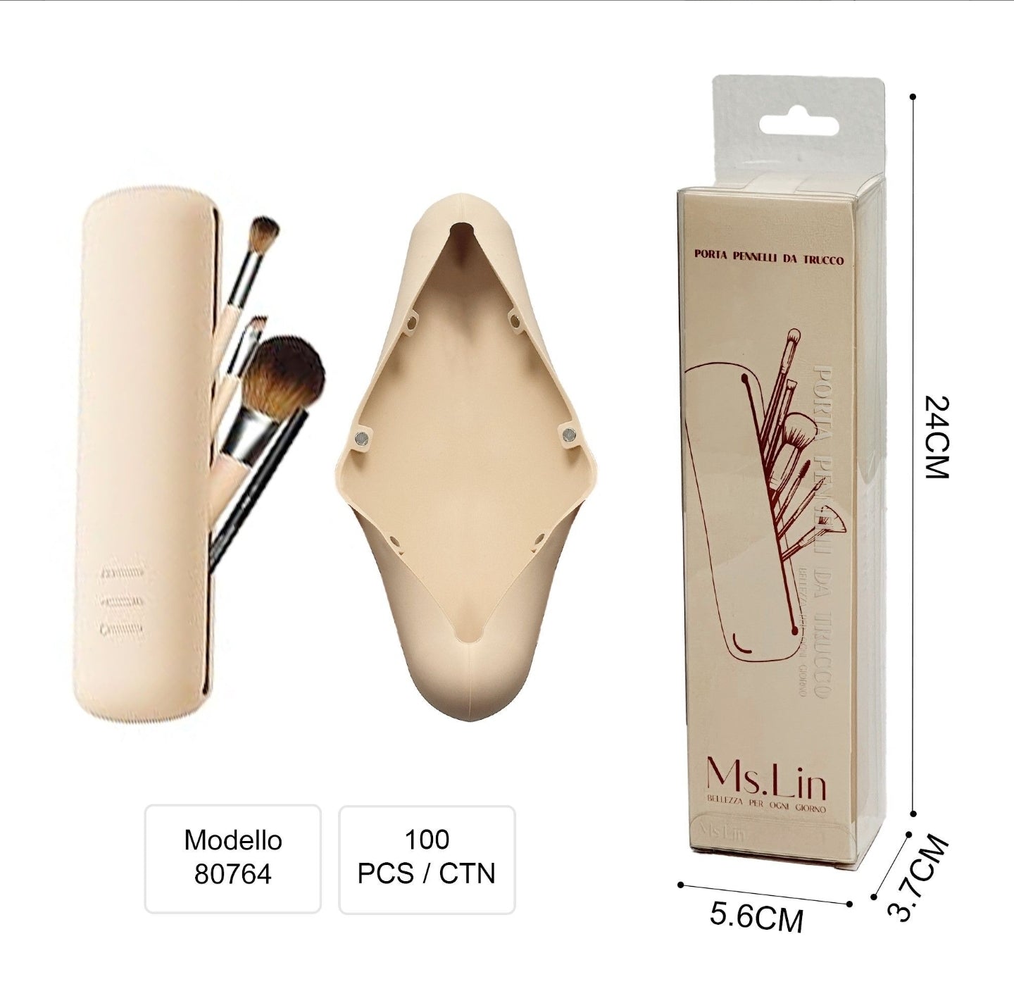 Tragbare Kosmetiktasche aus Silikon