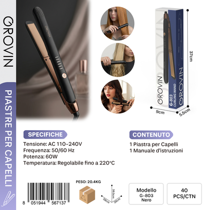 GROVIN G-803 Piastra per Capelli 60W
