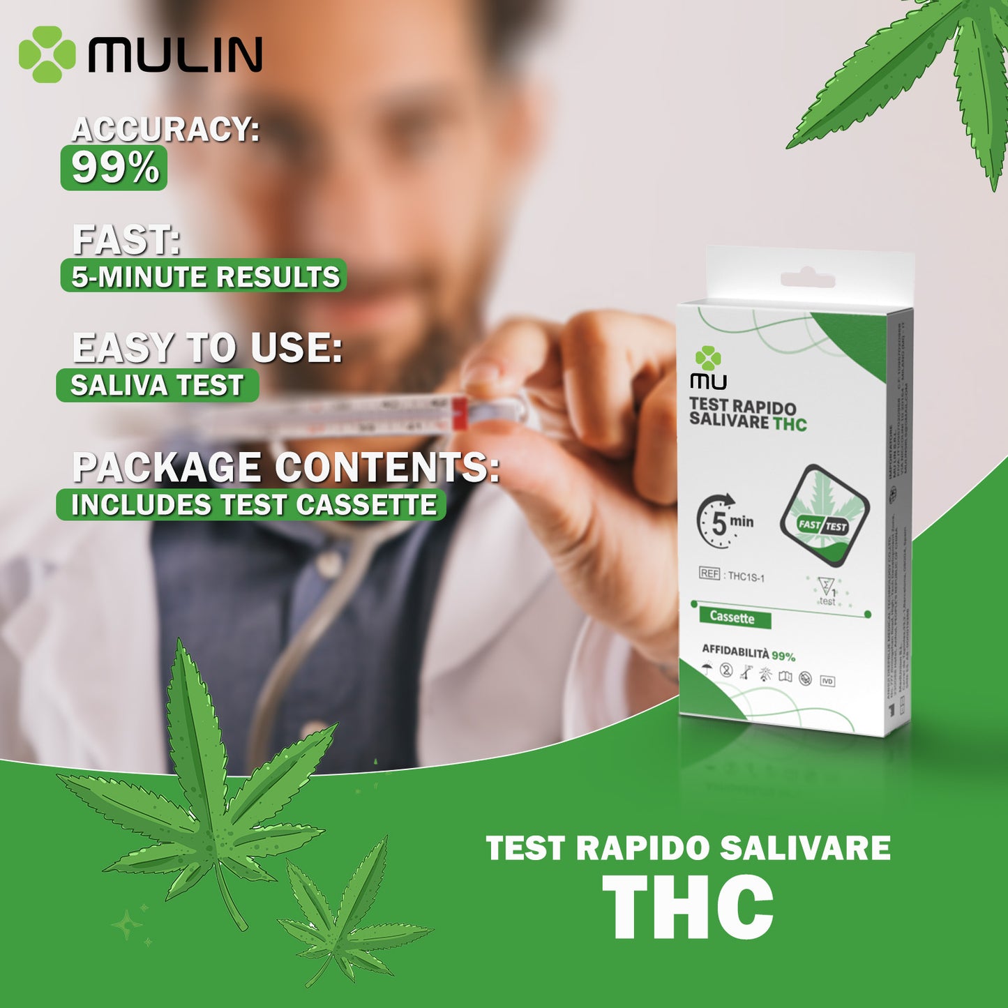 Mulin THC Test Rapido Salivare