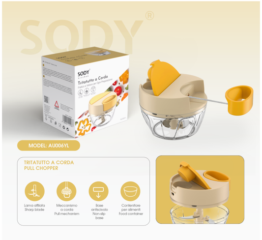 AU006YL Tritatutto a corda 400ML