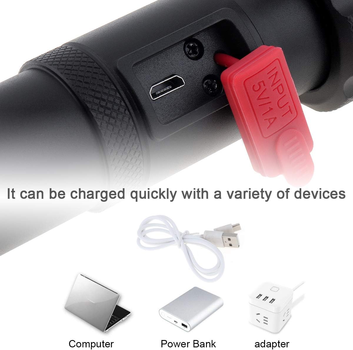 BL-X72-P90 Tactical Military Flashlight 10w