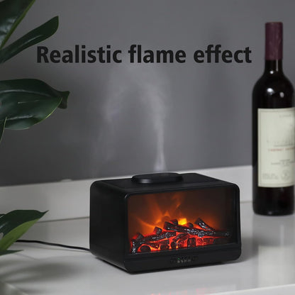 MU-XXJF006 Diffusore di Arome a Forma Caminetto (Nero)