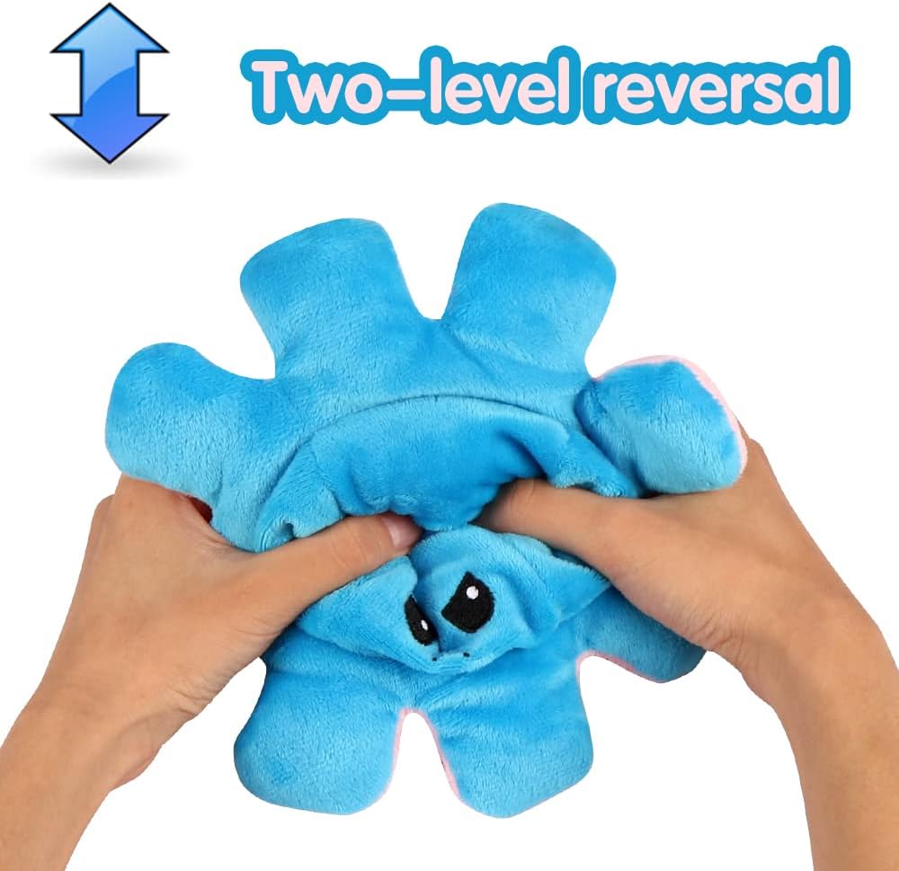 MU-ZY Peluche di Polpo Reversibile di Varie Colore, Misure e Grandezze