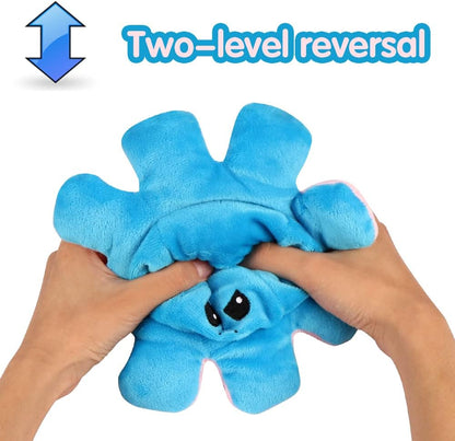 MU-ZY Peluche di Polpo Reversibile di Varie Colore, Misure e Grandezze