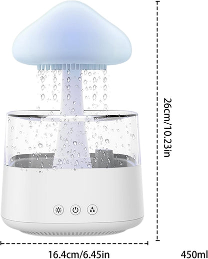 MU-XXJF003 Diffusore di Aromi a Forma di Nuvole Pioggiante RGB 450ml