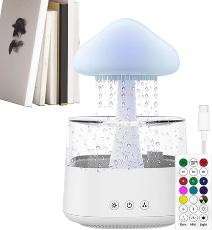 MU-XXJF003 Diffusore di Aromi a Forma di Nuvole Pioggiante RGB 450ml