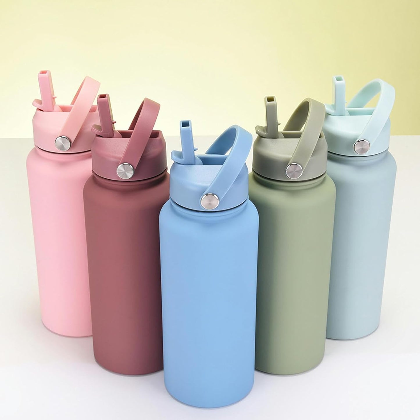MU-SY03 Borraccia Termica A Doppia Parete con Maniglia 1L