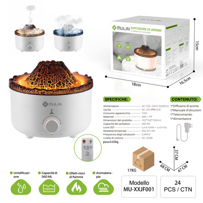 MU-XXJF001 Diffusore di Aromi a Forma di Vulcano
