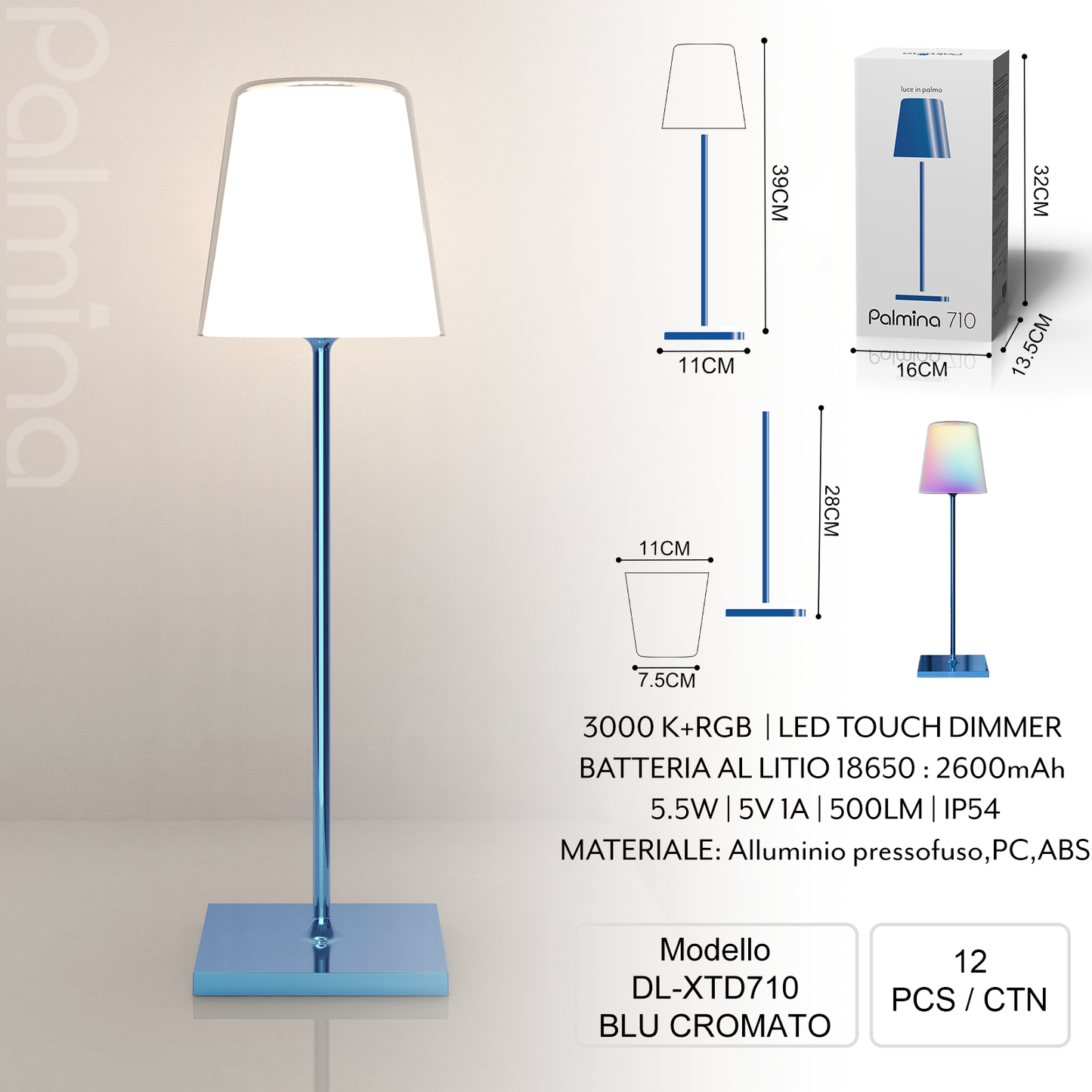 PALMINA XTD710 RGB Tischleuchte