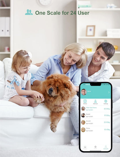 HEALTHFUN Digitale Körpergewichtswaage mit drahtloser Konnektivität