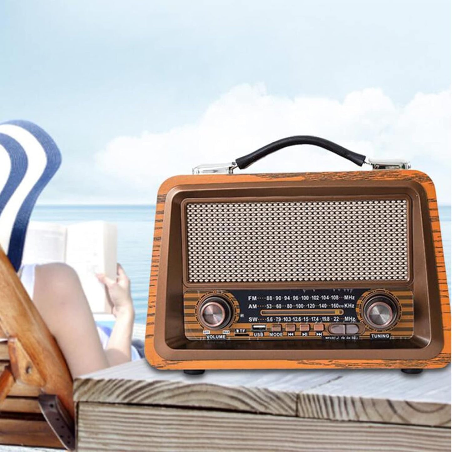 R-2066BT Retro-Radio mit USB- und TF-Reader-Unterstützung