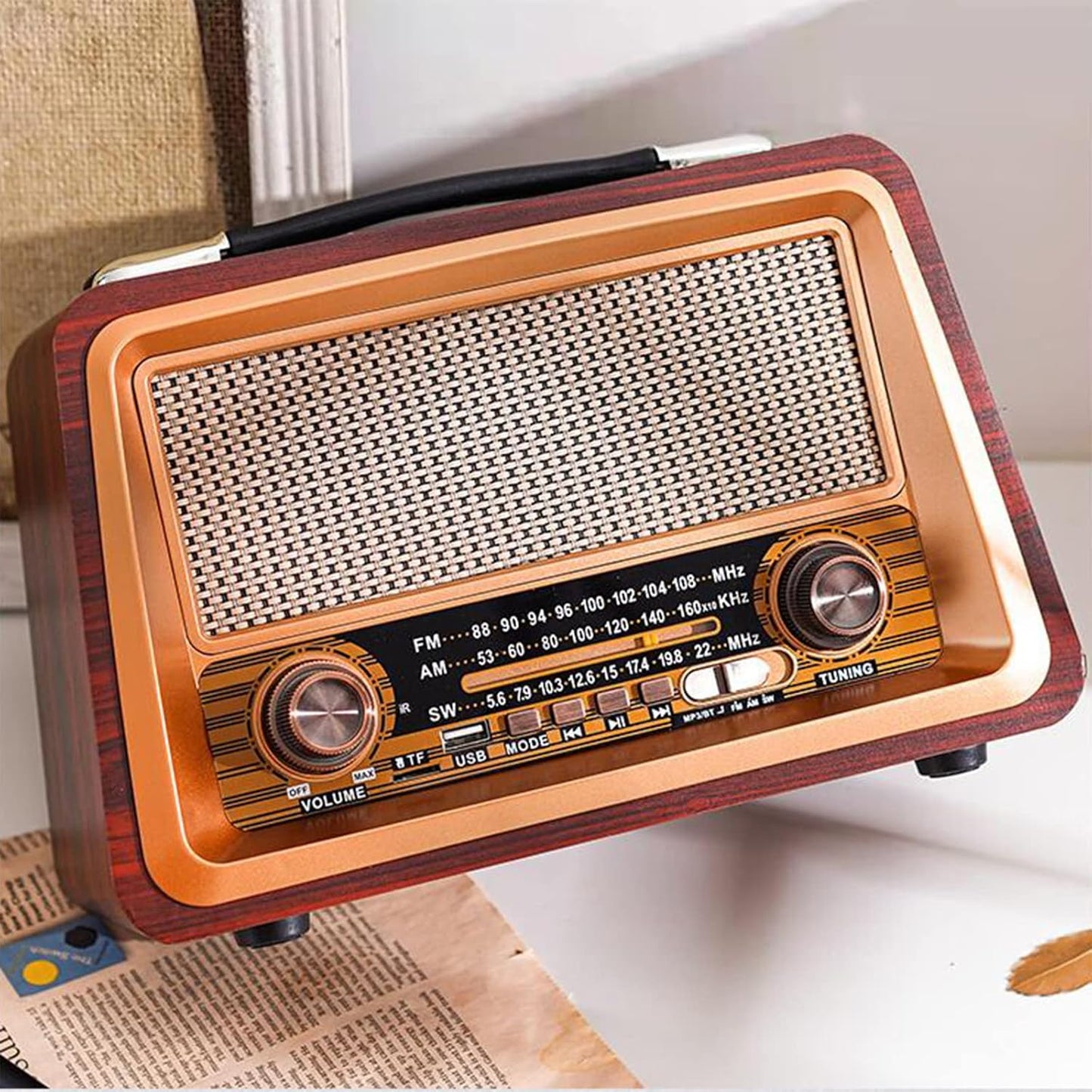 R-2066BT Retro-Radio mit USB- und TF-Reader-Unterstützung