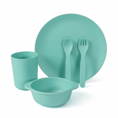 SET CENA 5PZ In Amido di Mais, Ecologico e Riutilizzabile