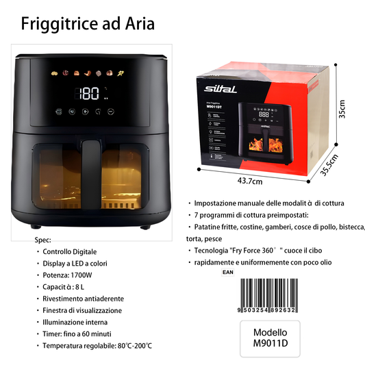 SILTAL M9011D ARIA AD FRIGGITRICE 8L