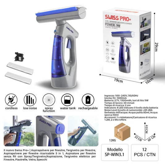 SP3.1 Aspira e Lavavetro 3 in 1