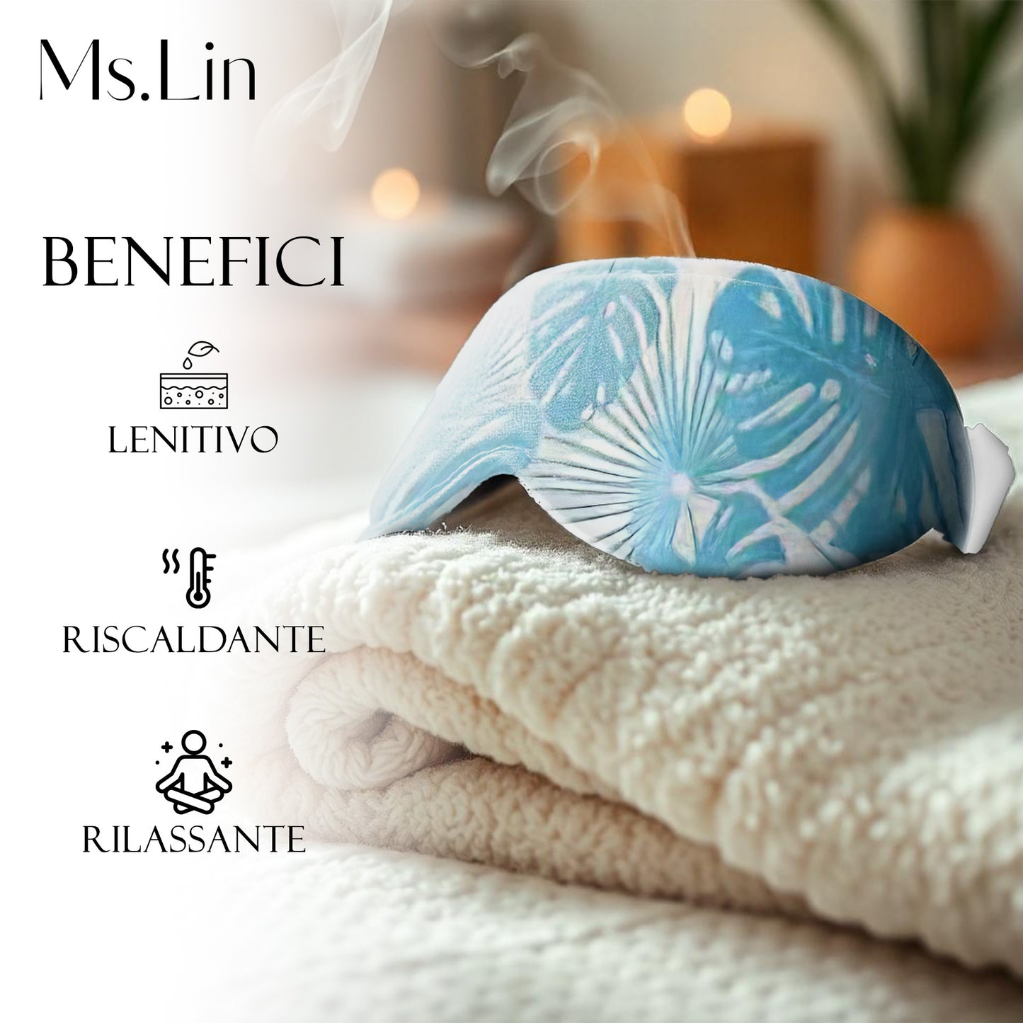 MS. LIN Maschera Occhi a Vapore (Menta)
