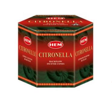 CITRONELLA BACKFLOW INCENSE CONES (confezione da 40pz di coni)