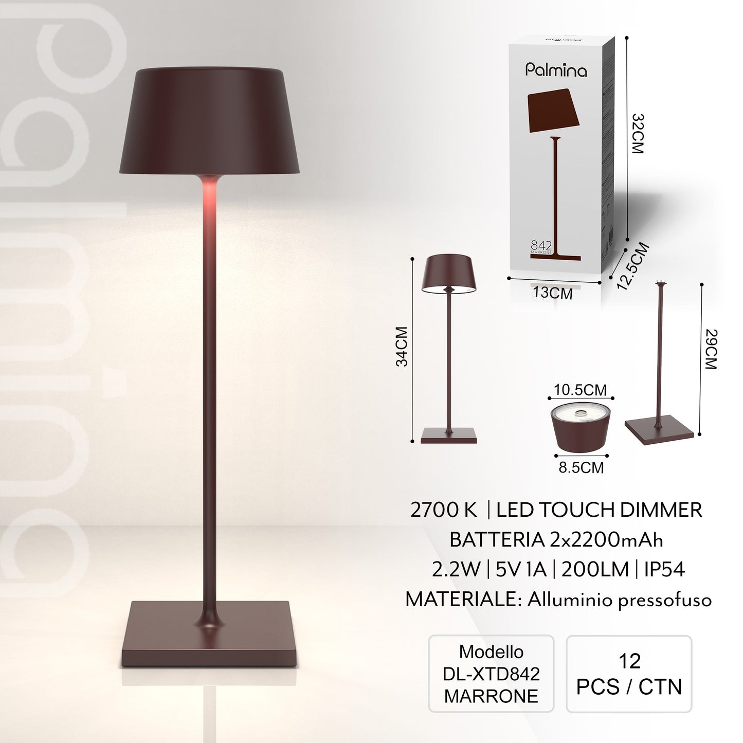 XTD842 Lampada da Tavolo