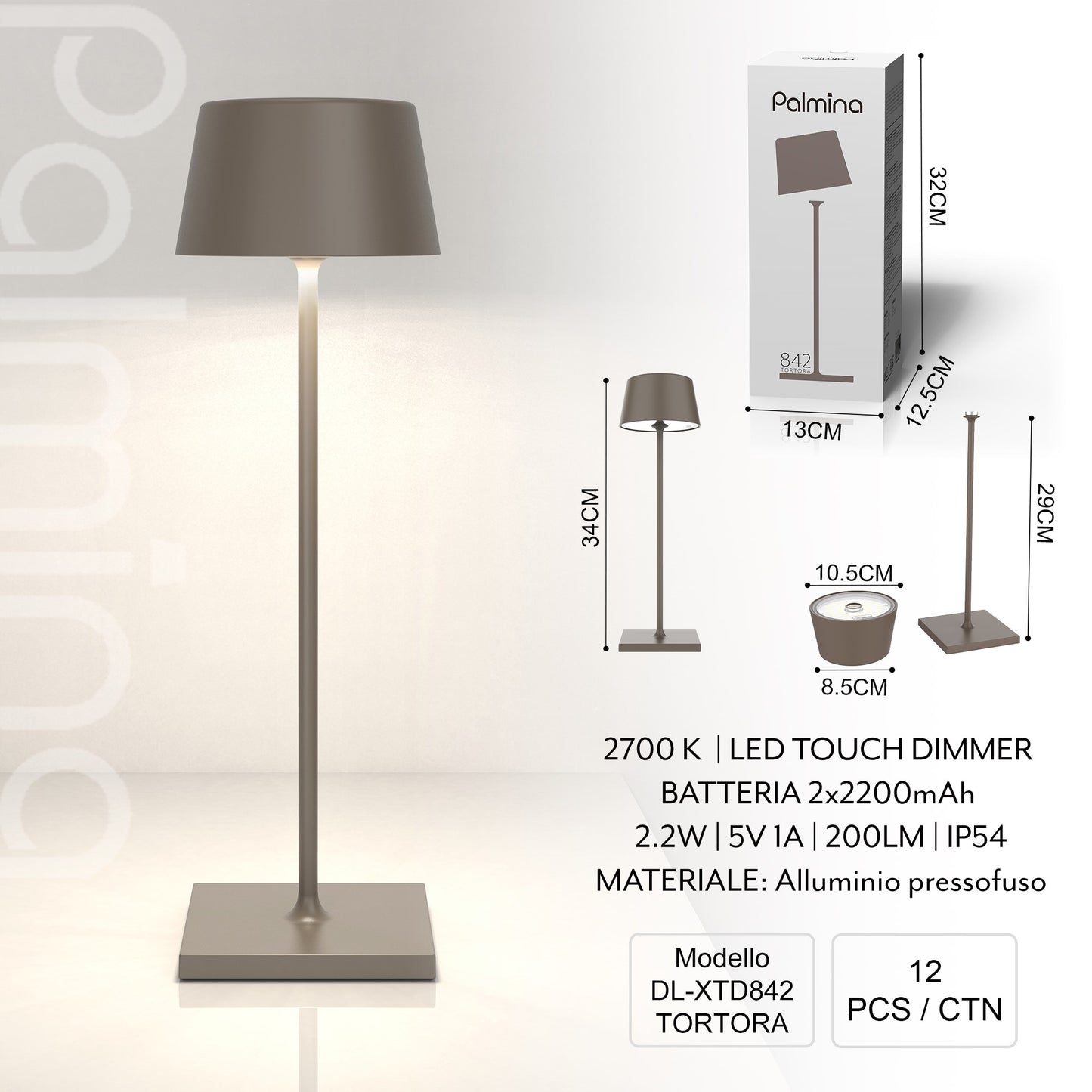 XTD842 Lampada da Tavolo