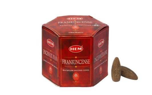 FRANKINCENSE BACKFLOW INCENSE CONES (confezione da 40pz di coni)