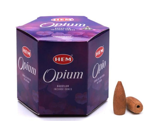 OPIUM BACKFLOW INCENSE CONES (confezione da 40pz di coni)