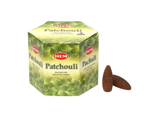 PATCHOULI BACKFLOW INCENSE CONES (confezione da 40pz di coni)