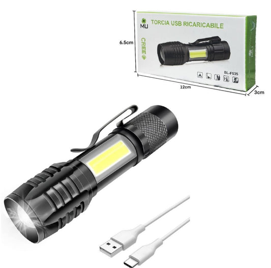 BL-535 Rechargeable USB Flashlight