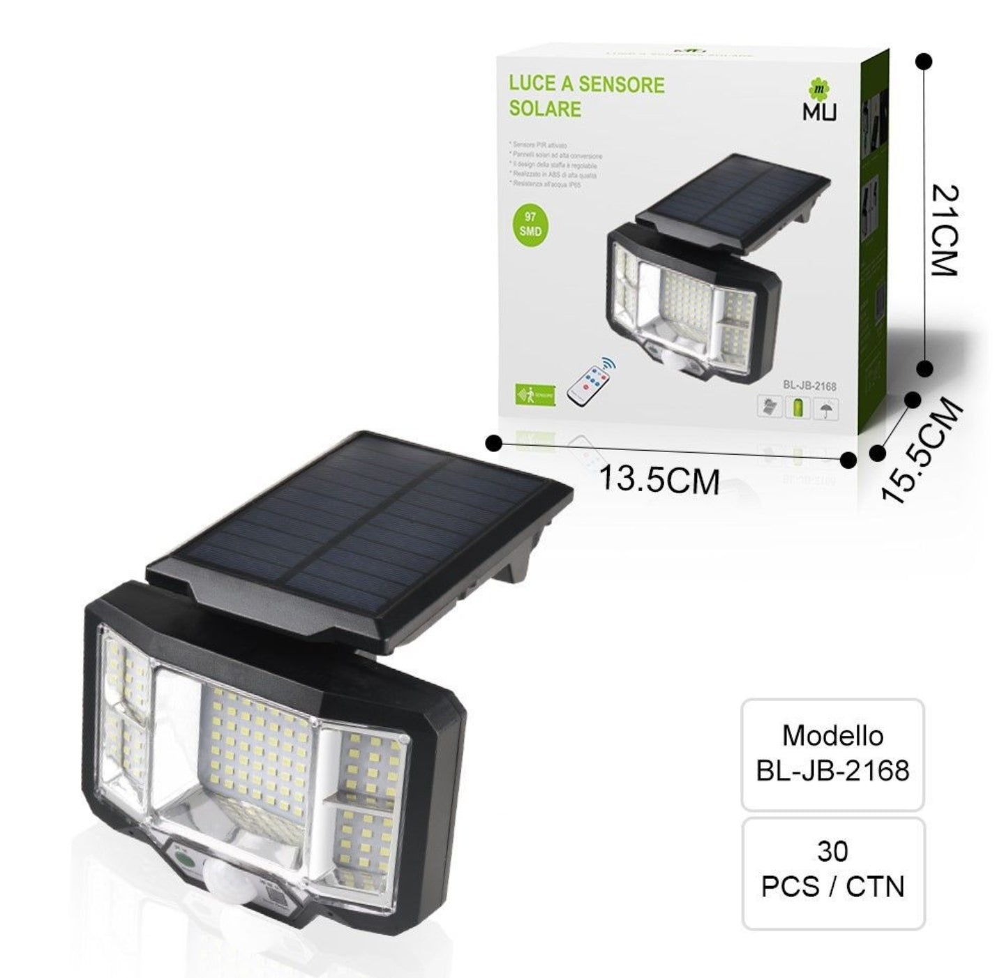 BL-JB-2168 Sensored Solar Lamp