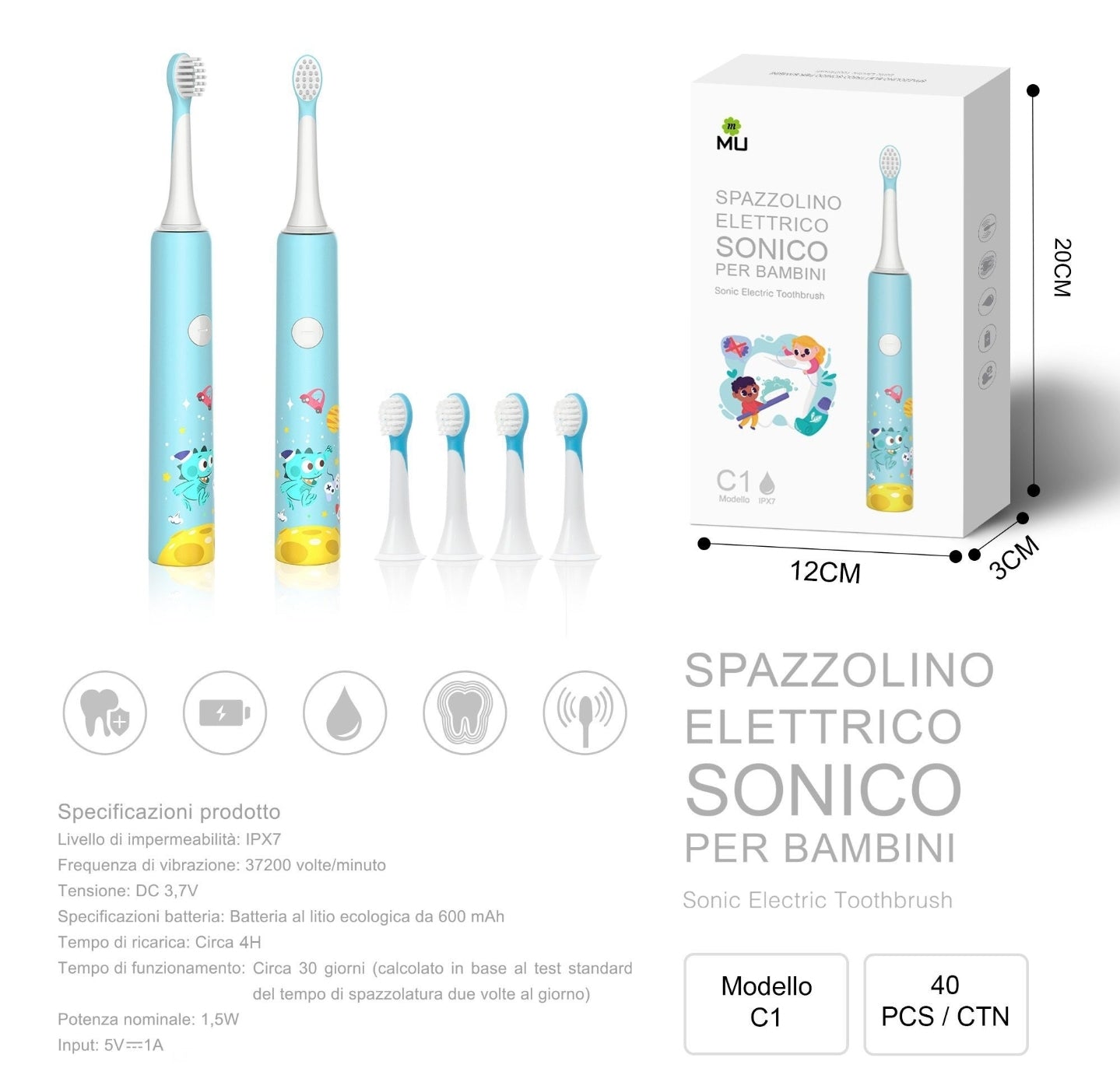 C1 Childrens Electric Toothbrush
