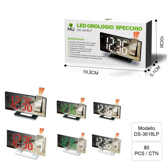 DS-3618LP Orologio Digitale con Specchio