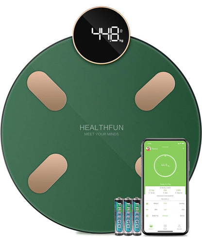HEALTHFUN Digitale Körpergewichtswaage mit drahtloser Konnektivität